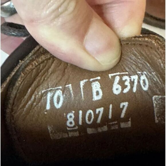 Allen Edmonds Port Washington Delray Brown Split Toe Blucher Dress Shoe Sz 10B - Picture 8 of 10